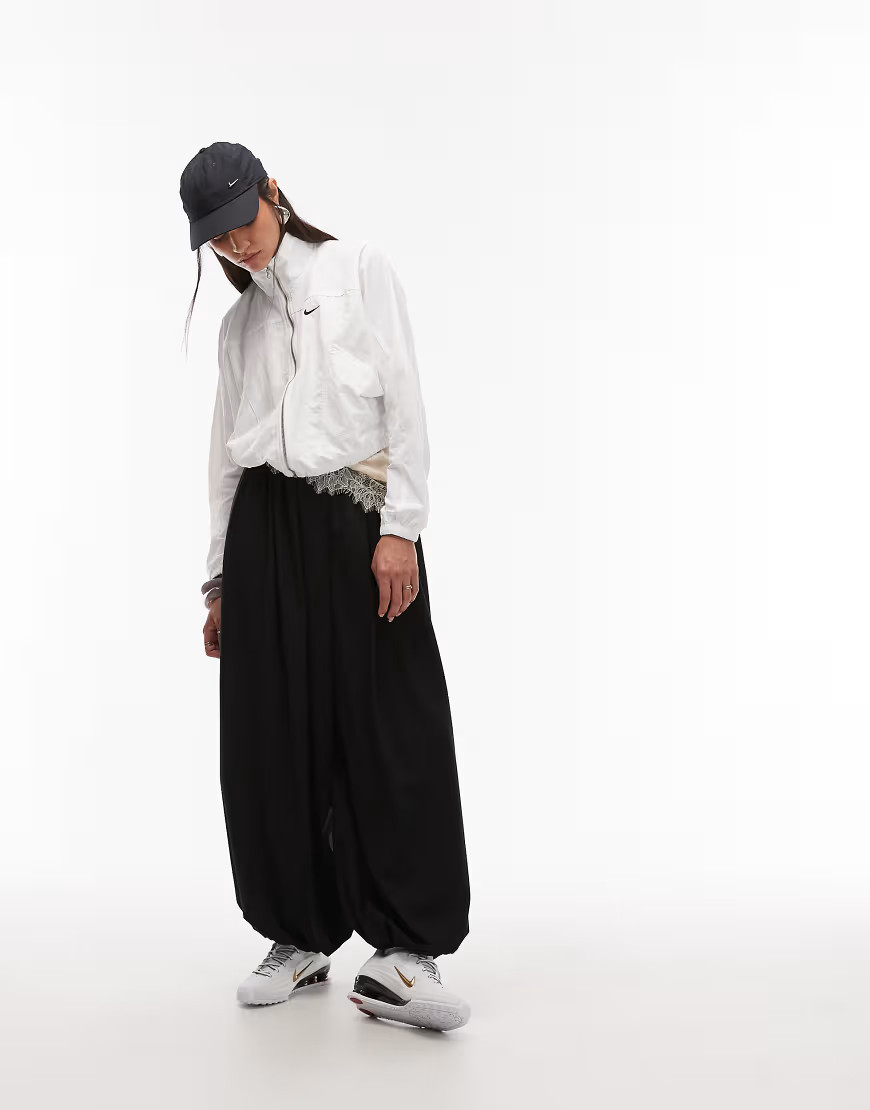 ASOS DESIGN tailored balloon trousers in black | ASOS (Global)