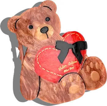 Hand Painted Teddy Claw Clip | Nordstrom