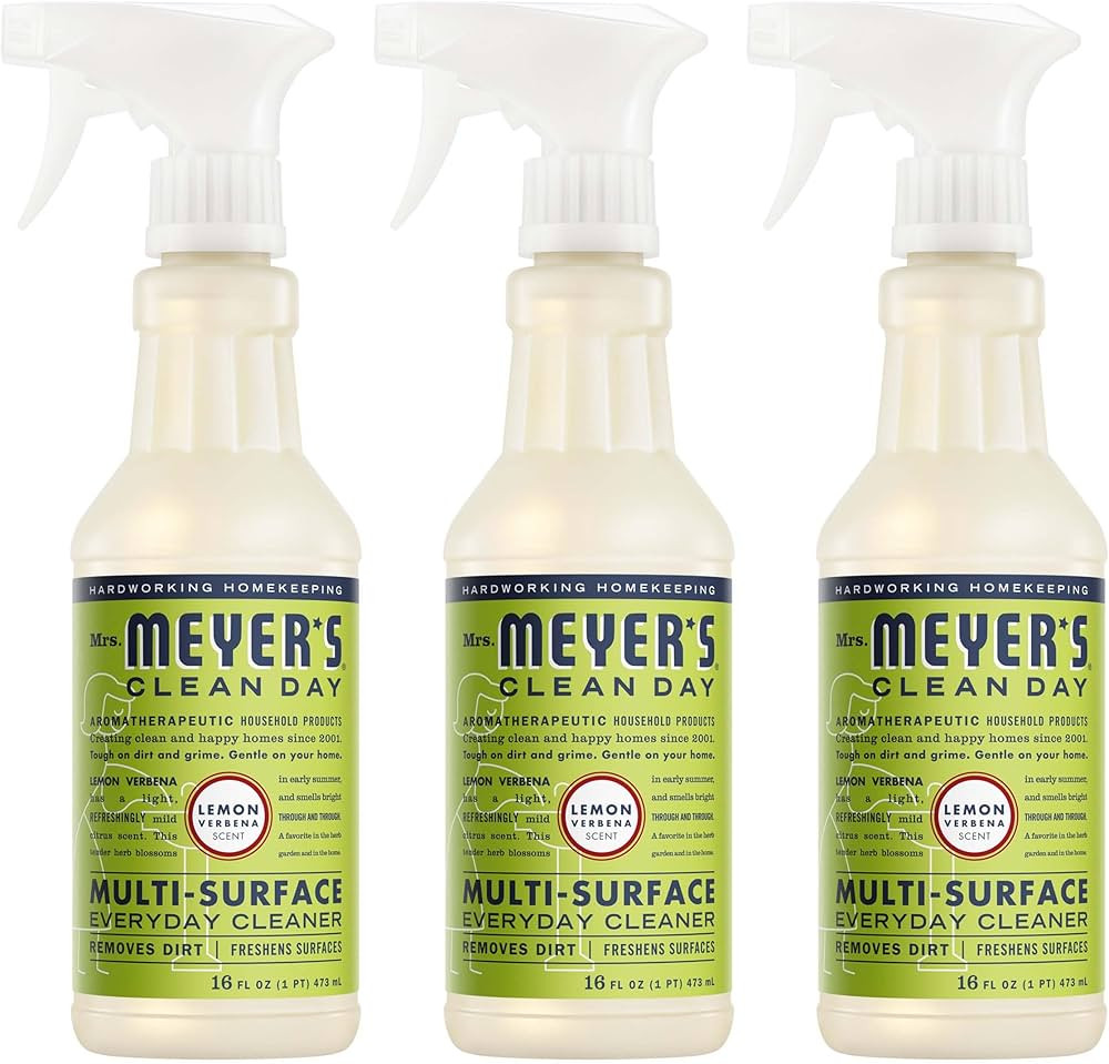 MRS. MEYER'S CLEAN DAY All-Purpose Cleaner Spray, Cruelty Free Formula, Lemon Verbena, 16 fl. oz ... | Amazon (US)