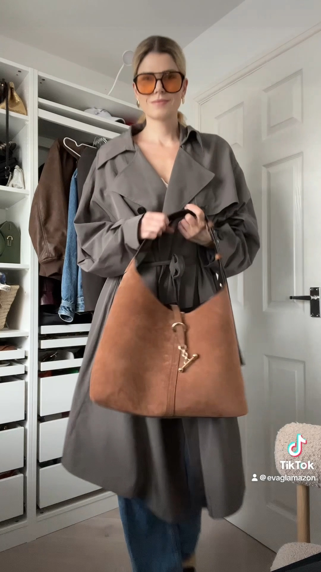 Strathberry bag, large bag, suede bag, oversized trench coat, Frankie shop coat, Chanel slingback 

#LTKuk #LTKeurope #LTKstyletip