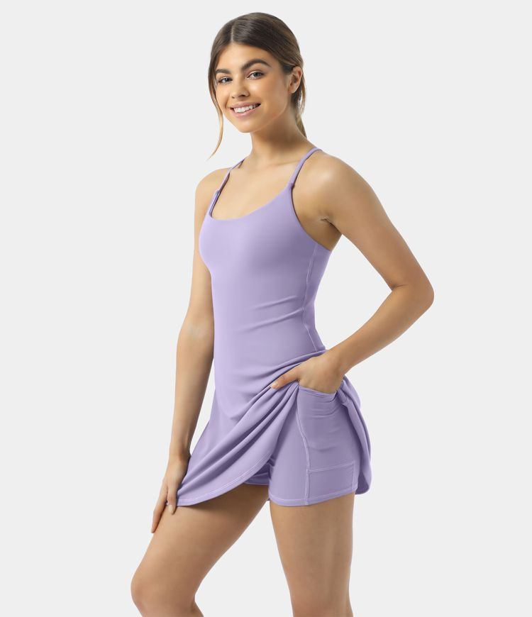 Women’s Softlyzero™ Plush Backless Active Dress - Halara | HALARA