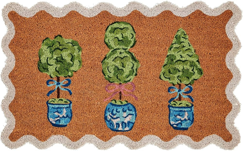 Mud Pie Topiary Doormat; 18" x 29" | Amazon (US)