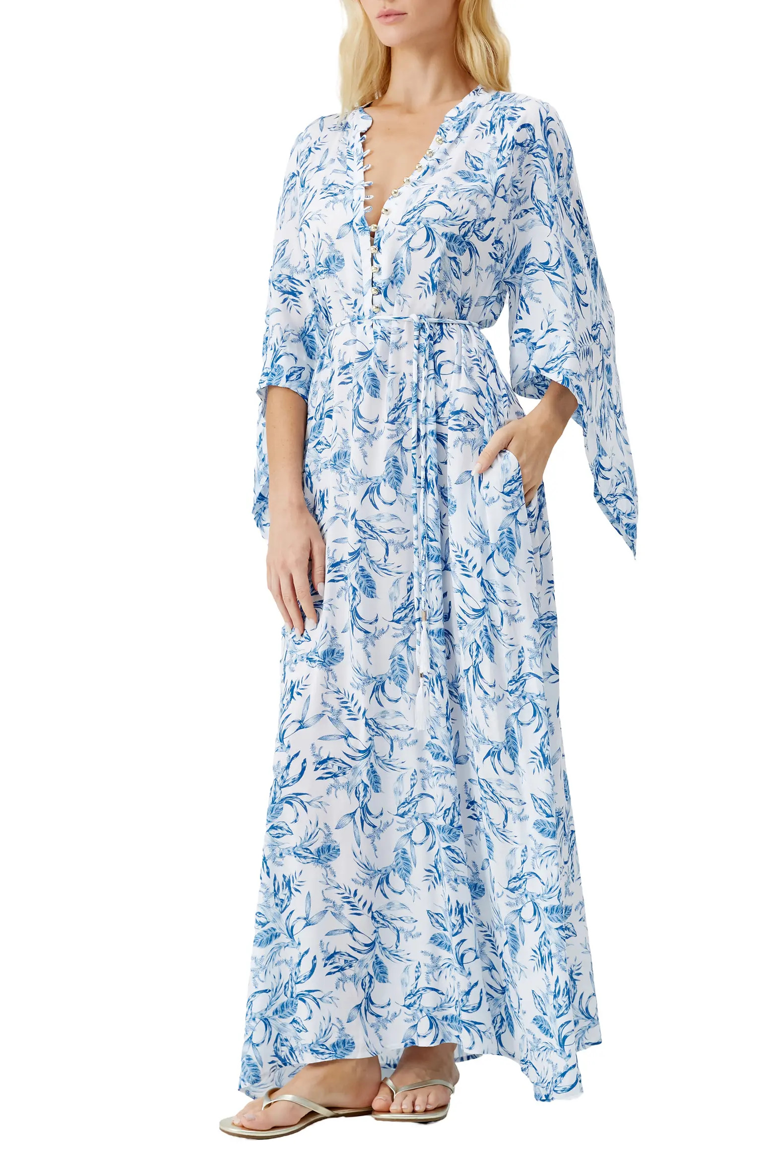 Edith Floral Maxi Cover-Up Dress (Women) | Nordstrom | Nordstrom