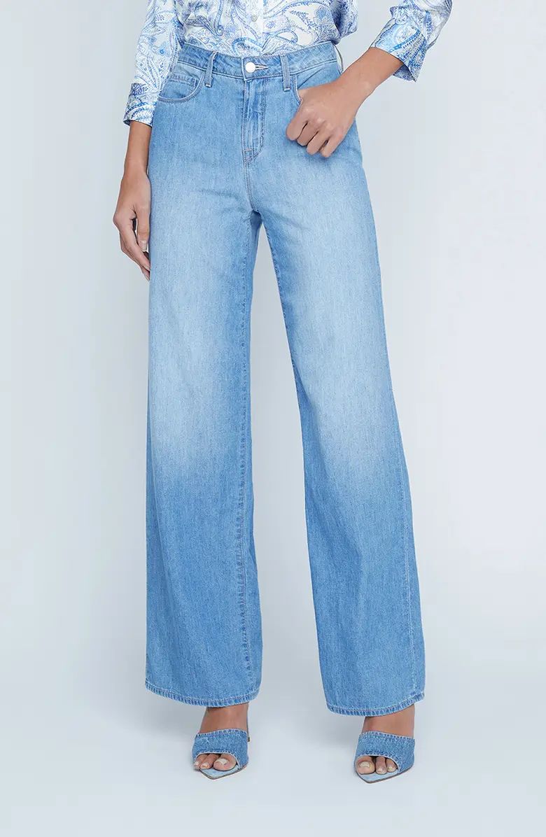 L'AGENCE Alicent High Waist Wide Leg Jeans | Nordstrom | Nordstrom