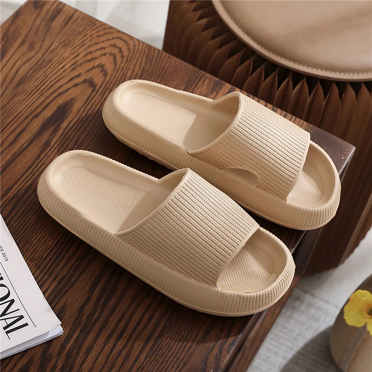Women's Super Soft Eva Thick Platform Slides, Minimalist And Comfortable Indoor Bathroom Non-Slip... | Temu Affiliate Program