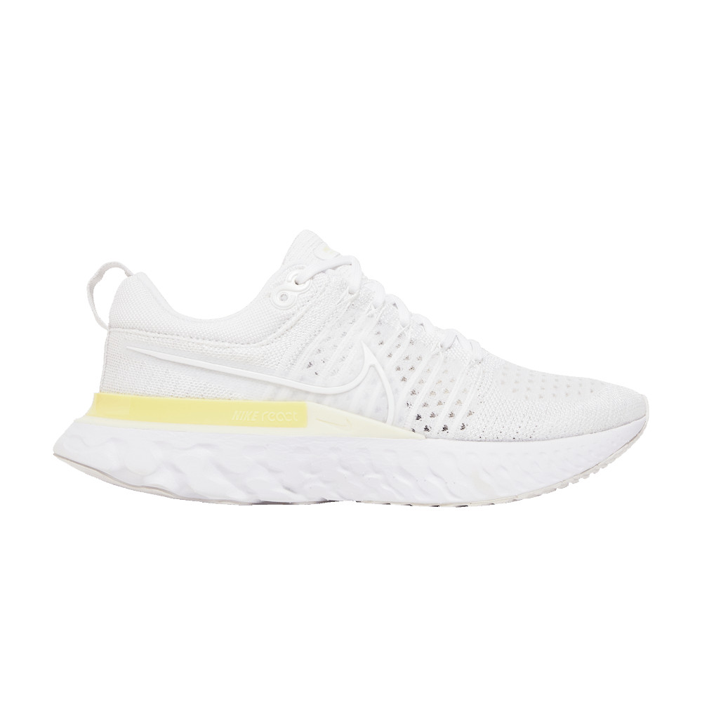 Nike React Infinity Run Flyknit 2 'White Light Citron' Sneakers | GOAT
