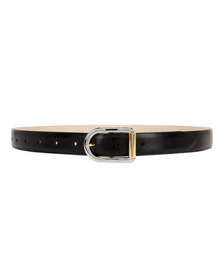 DEHANCHE Mija Belt in Black & Mixed Metal | FWRD | FWRD 