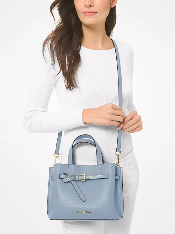 Michael Kors Susan Pebbled Leather Satchel