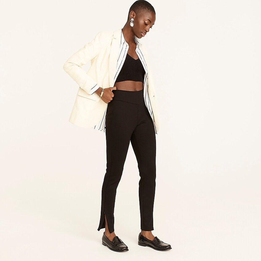 Split-hem leggings in Italian ponte | J. Crew US