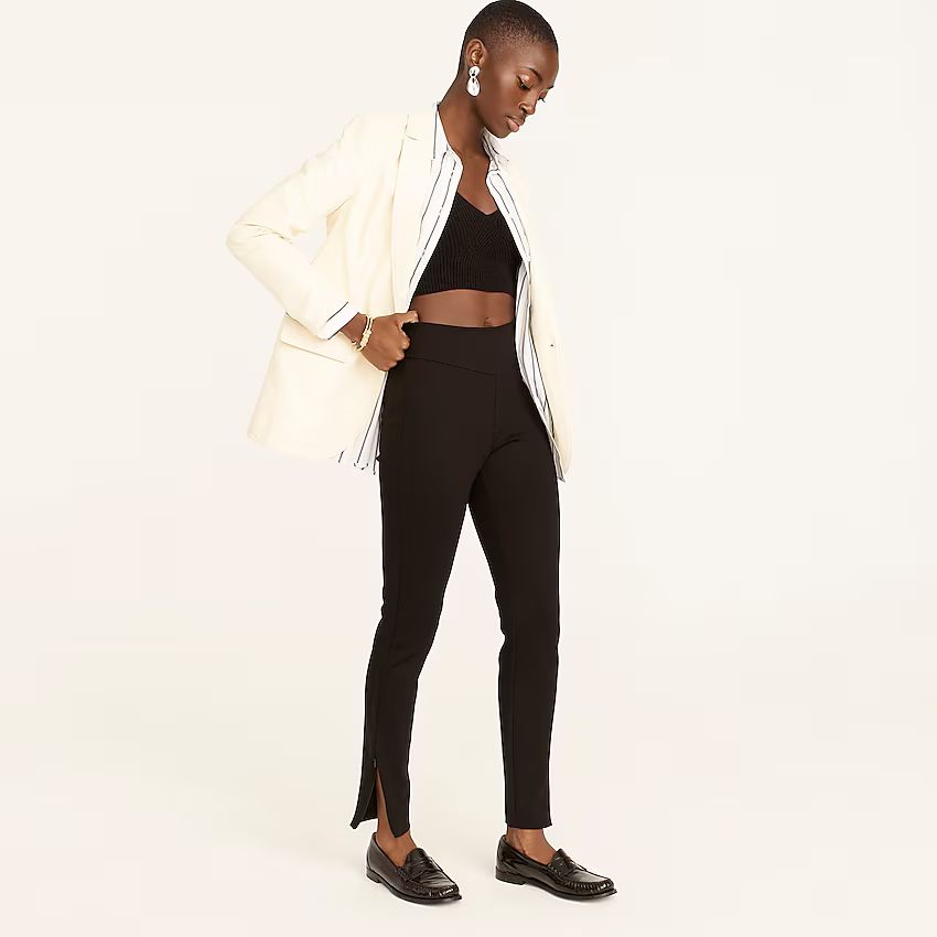 Split-hem leggings in Italian ponte | J.Crew US