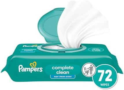 Pampers Baby Wipes, Complete Clean Baby Fresh Scented Wipe, Gently Cleans Head to Toe, 72 Total (... | Amazon (US)