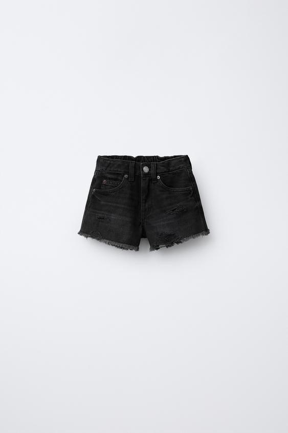 RIPPED DENIM SHORTS | Zara US