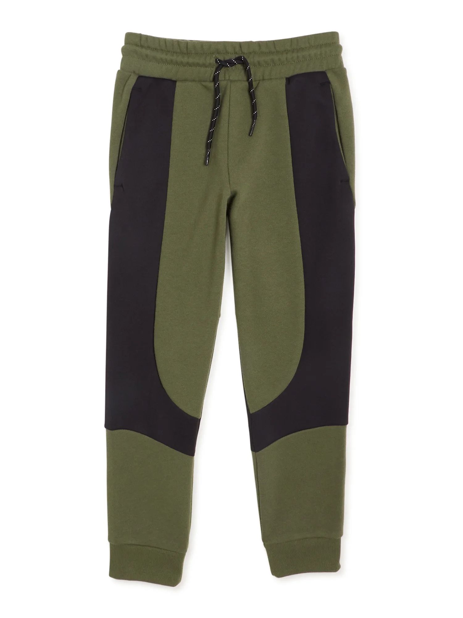 Athletic Works Boys’ French Terry Colorblock Jogger Pants, Sizes 4-18 & Husky | Walmart (US)