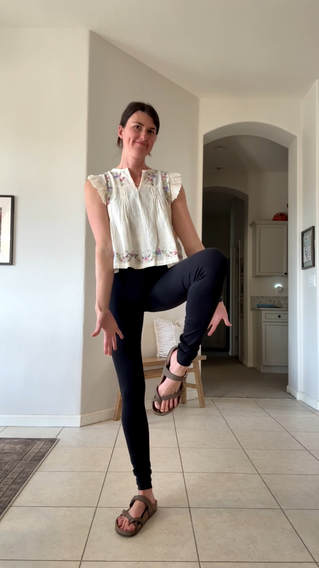 Tall leggings!!!! Wearing a medium in 36 inseam. Black classic soft and stretchy. Best part is I will never have to keep pulling them down! 

#LTKSpringSale #LTKTall #LTKOver40