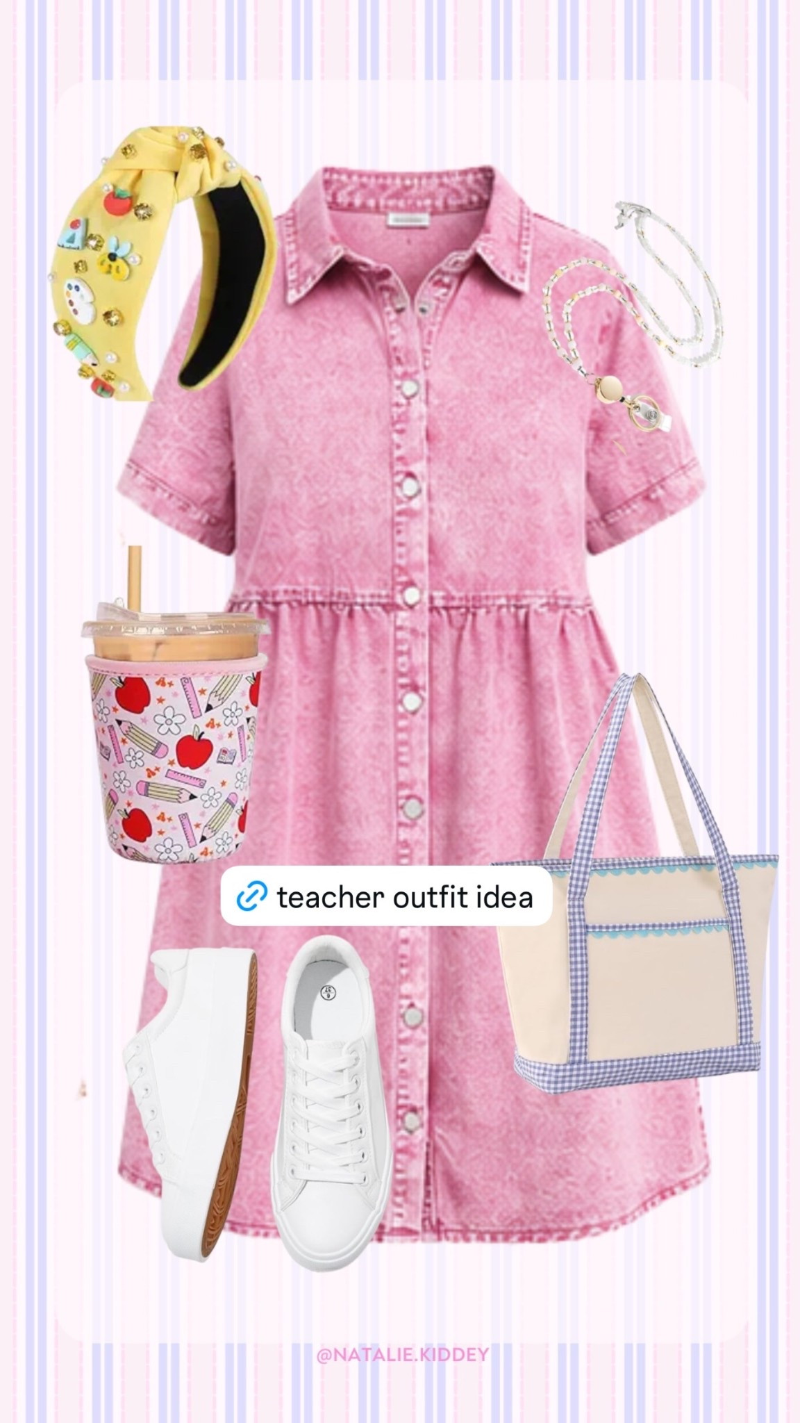 Get ready for back to school in style with this jean dress and teacher-themed accessories!

#LTKSeasonal #LTKSaleAlert #LTKootd