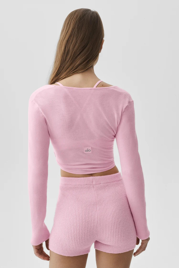 Sweater Knit Crossover Long Sleeve | Alo Yoga