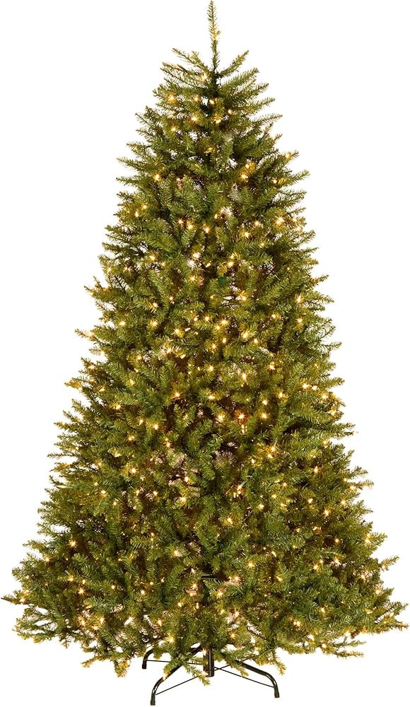 National Tree Company 7.5 ft Pre-Lit Dunhill Fir Artificial Christmas Tree, 750 Clear Lights, 2,5... | Amazon (US)