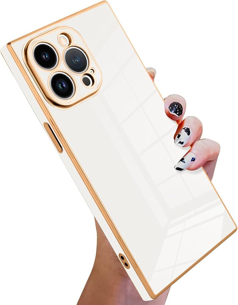 KANGHAR Case Compatible with iPhone 15 Pro Max Luxury Cute Plating Design Case Full-Body Anti-Scr... | Amazon (US)