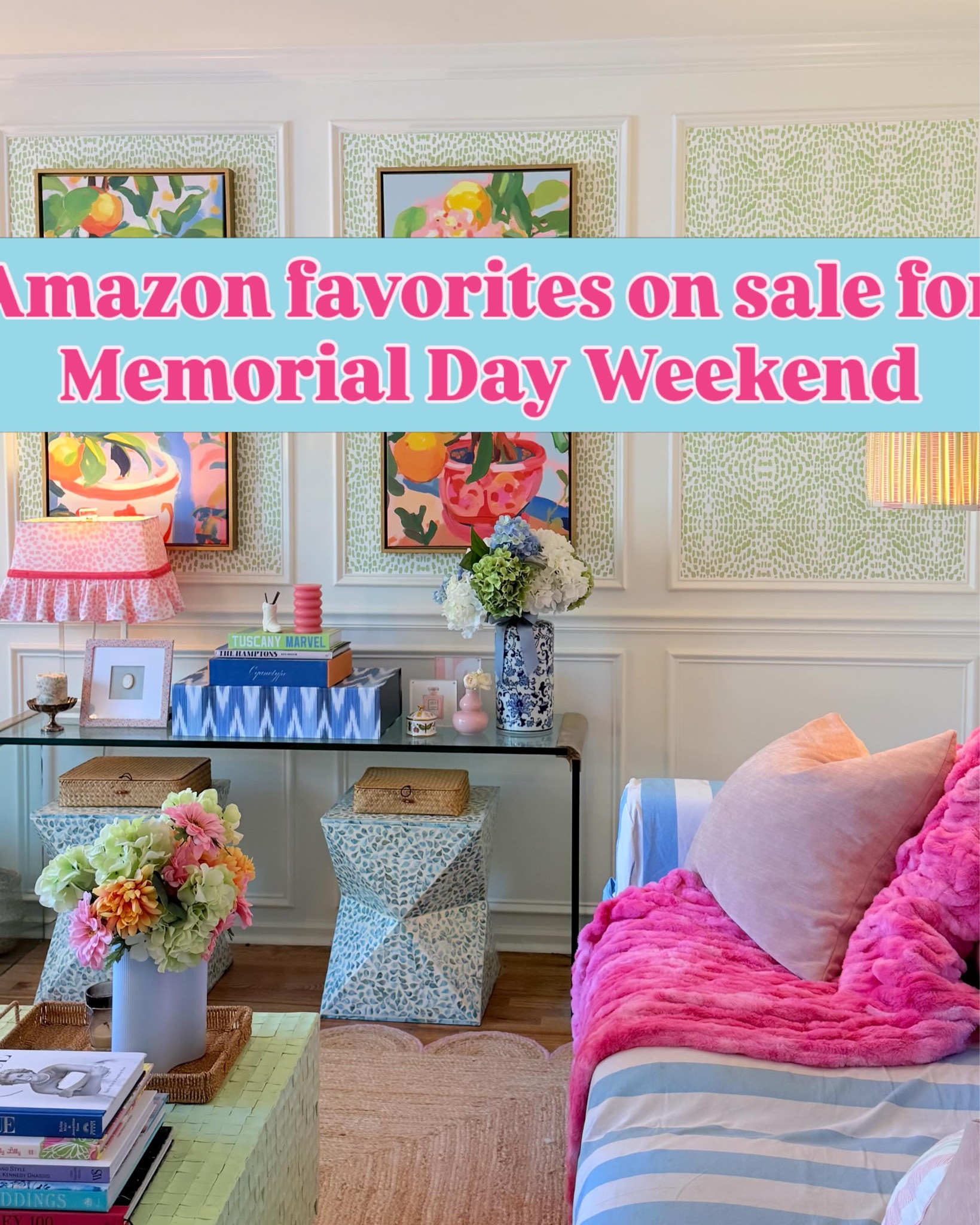 Palm Beach taste, Myrtle Beach budget. 🌴🥂 leave a comment & I’ll send you the link to shop! 

#interiordesign #preppyhome #palmbeachstyle #affordabledecor #memorialdaysale