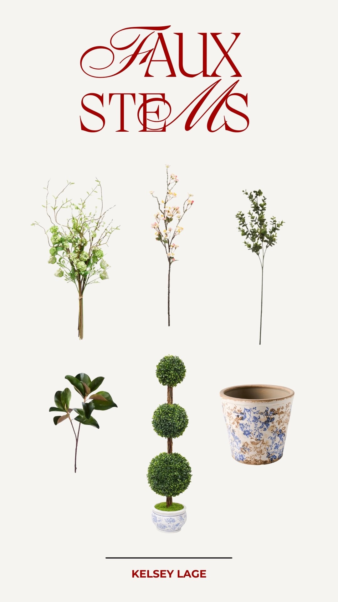 Faux stems in our home I love!

@Michaels Magnolia Pottery Barn Afloral Walmart 