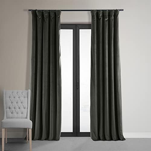 HPD Half Price Drapes Signature Velvet Blackout Curtains For Bedroom 50 X 96 (1 Panel), VPCH-1408... | Amazon (US)