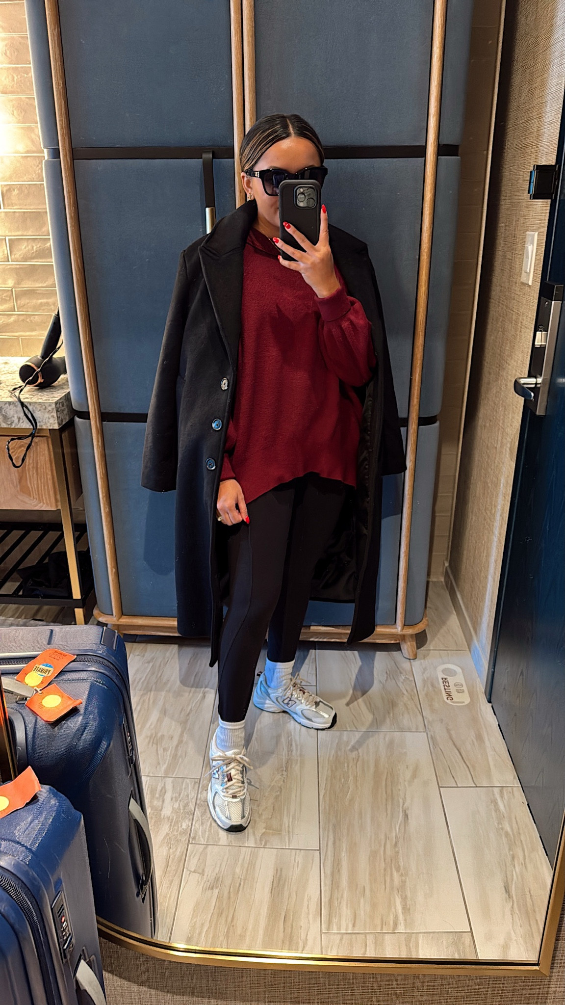 Burgundy sweatshirt size xs TTS
Black leggings size 6, 25” length, I size up 2 size - I don’t like my leggings to fit tight in the waist  TTS
Ivory and burgundy m sneakers size 6.5 TTS 
Black coat size xs petite 

Travel outfit
Airport outfit
Winter style
Puffer vest
Amazon athletic
Amazon Athleisure 


Comment SHOP below to receive a DM with the link to shop this post on my LTK ⬇ https://liketk.it/4Y3DE #ltkfindsunder50 #ltkstyletip #ltkholiday

Comment SHOP below to receive a DM with the link to shop this post on my LTK ⬇ https://liketk.it/516wW #ltktravel #ltkstyletip #ltkfindsunder50

#LTKTravel #LTKSaleAlert #LTKStyleTip