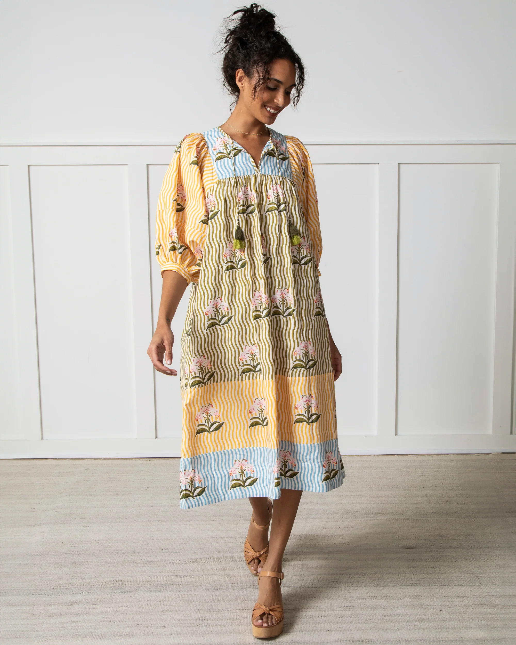 Printfresh + Lars Handpicked - Flower Charmer Midi - Greenhouse | Printfresh