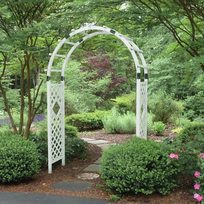 61'' W x 19.4'' D Solid Wood Arbor | Wayfair North America