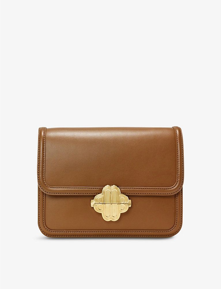 Clover-clasp leather shoulder bag | Selfridges