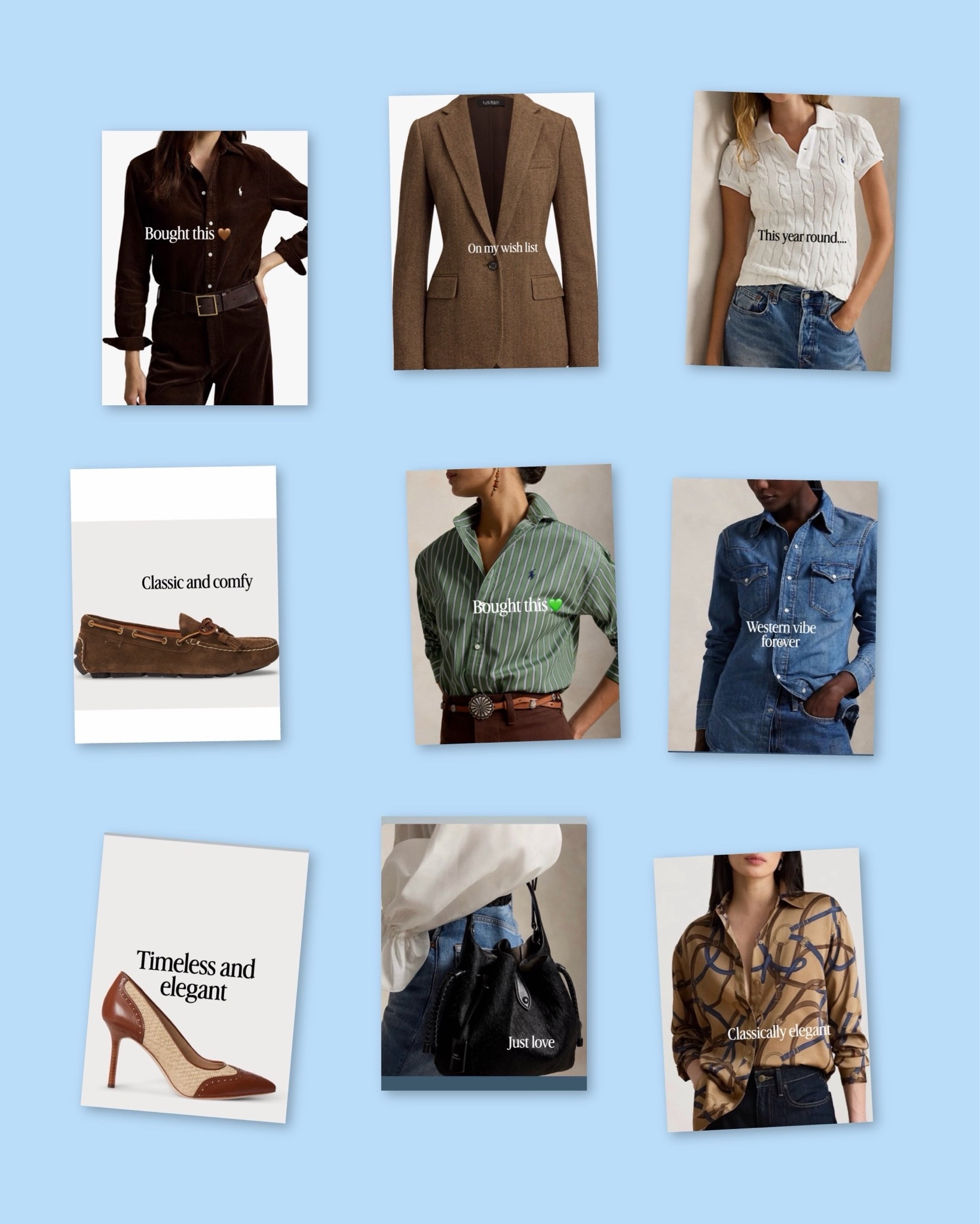 In love with ralph lauren fall styles! If you dont see it here, its in my shopmy!