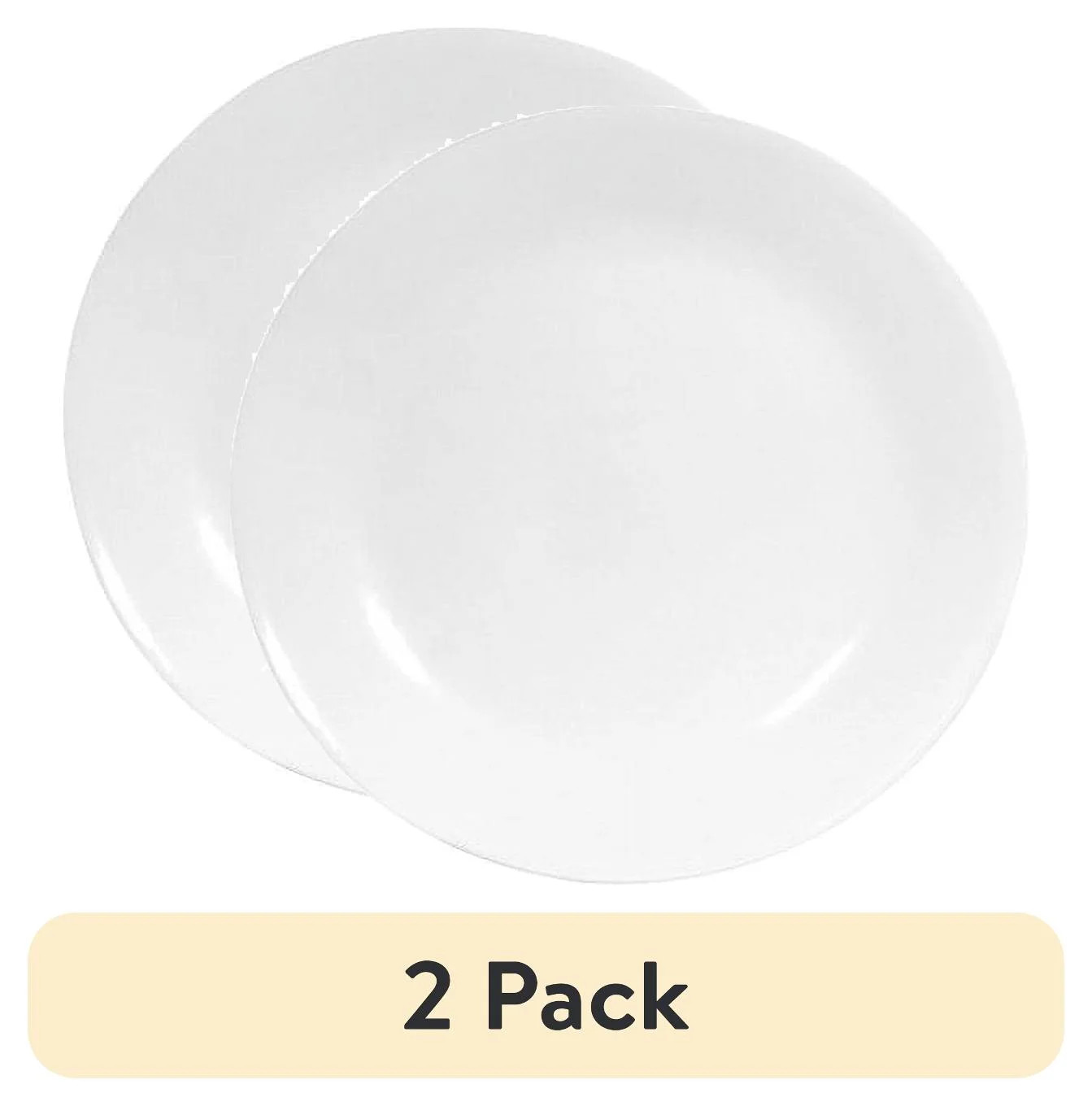 (2 pack) Corelle Winter Frost White Round Dinner Plate, 10.25" | Walmart (US)