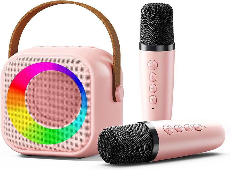 Kids Karaoke Machine for Girl Toys: Mini Karaoke Machine with 2 Wireless Microphones - 2024 Top T... | Amazon (US)