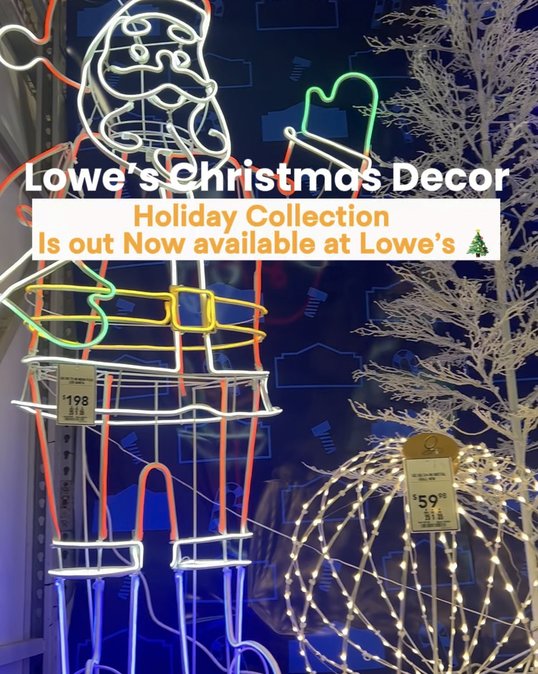 Hola Bebés! Christmas Decorations are our out NOW at Lowe’s! 

I am so excited to decorate my porch this year with this LED reindeer ! I can’t wait to show you the reveal coming soon 🔜 Stay Tunned ! 

Meanwhile you can check out the full holiday collection online or In-store they have all the displays out run limited stock available get yours before they run out!  So many amazing options, only available at Lowe’s 🤗

