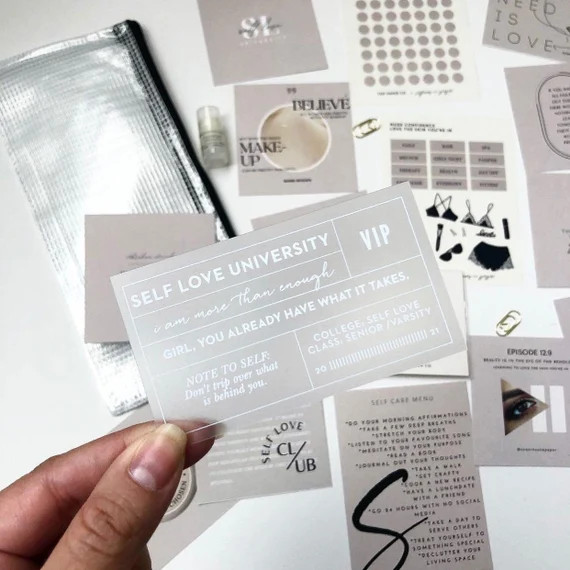 Self Love University | Frosted Card | Etsy (US)