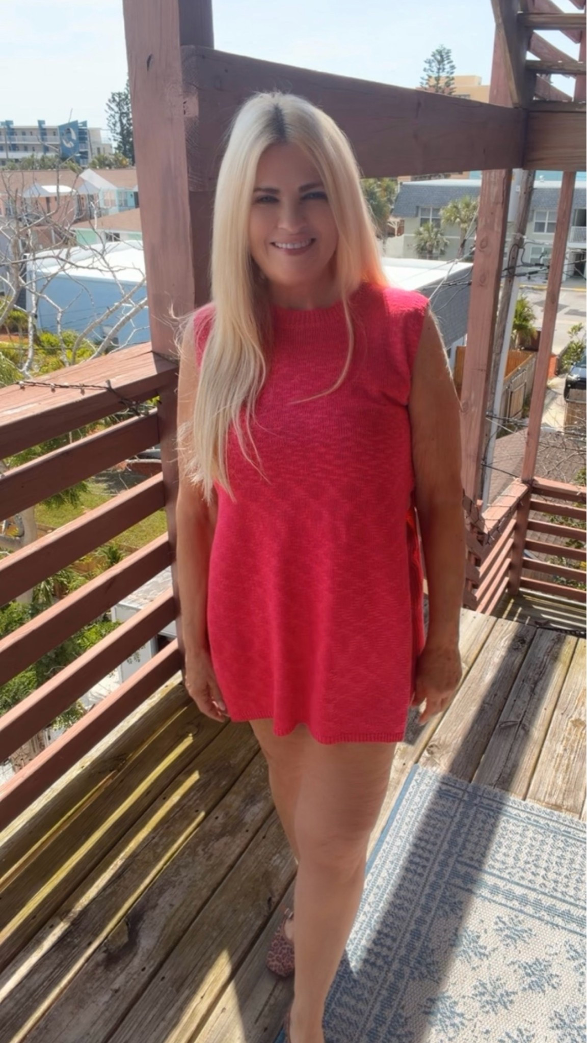 Easy everyday summer outfit featuring the cutest matching knit shorts set. Lightweight, comfortable and perfect for hot weather days when you still want to look put together without trying too hard. This is the kind of effortless outfit you can wear for errands, casual lunches, travel days or coffee runs all summer long.

#LTKPetite #LTKOver40 #LTKootd