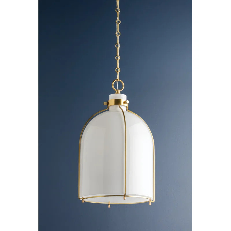 Trejohn 1 - Light Aged Brass Single Pendant | Wayfair North America