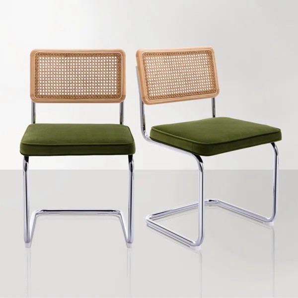 Crumbley Velvet Cantilever Chair | Wayfair North America