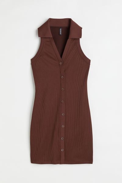 Jacquard-knit Dress - Dark brown - Ladies | H&M US | H&M (US + CA)