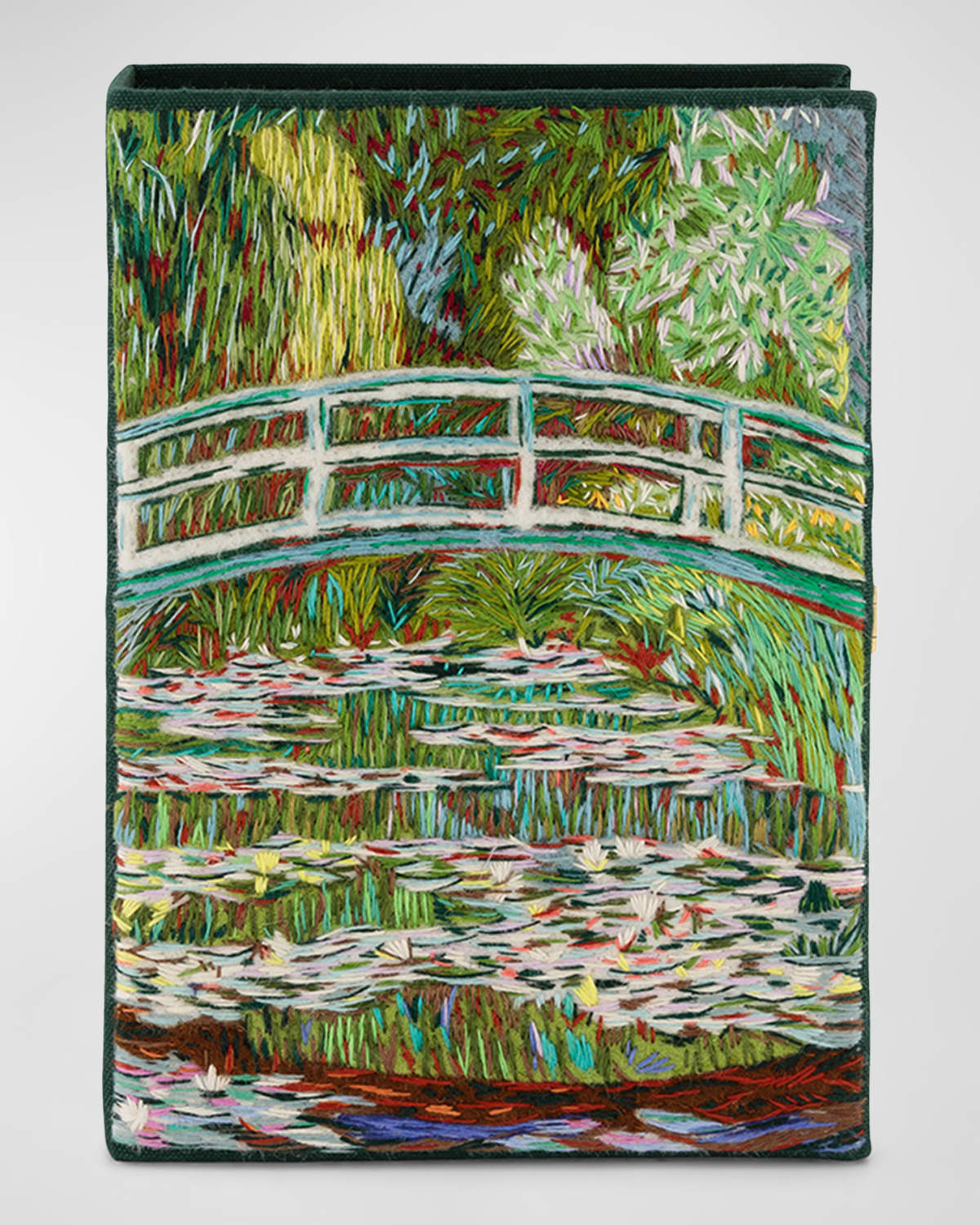 The Water Lily Pond by Claude Monet Book Clutch Bag | Neiman Marcus