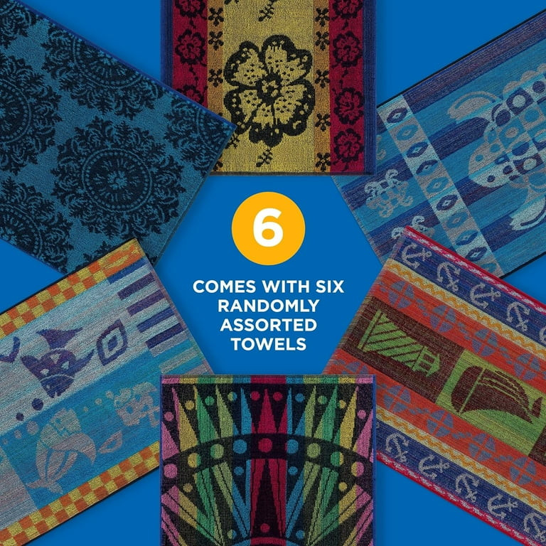 Kaufman - 6 Pack Terry Beach & Pool Towel of Assorted Colors - 30in x 60in, Beach Towels | Walmart (US)