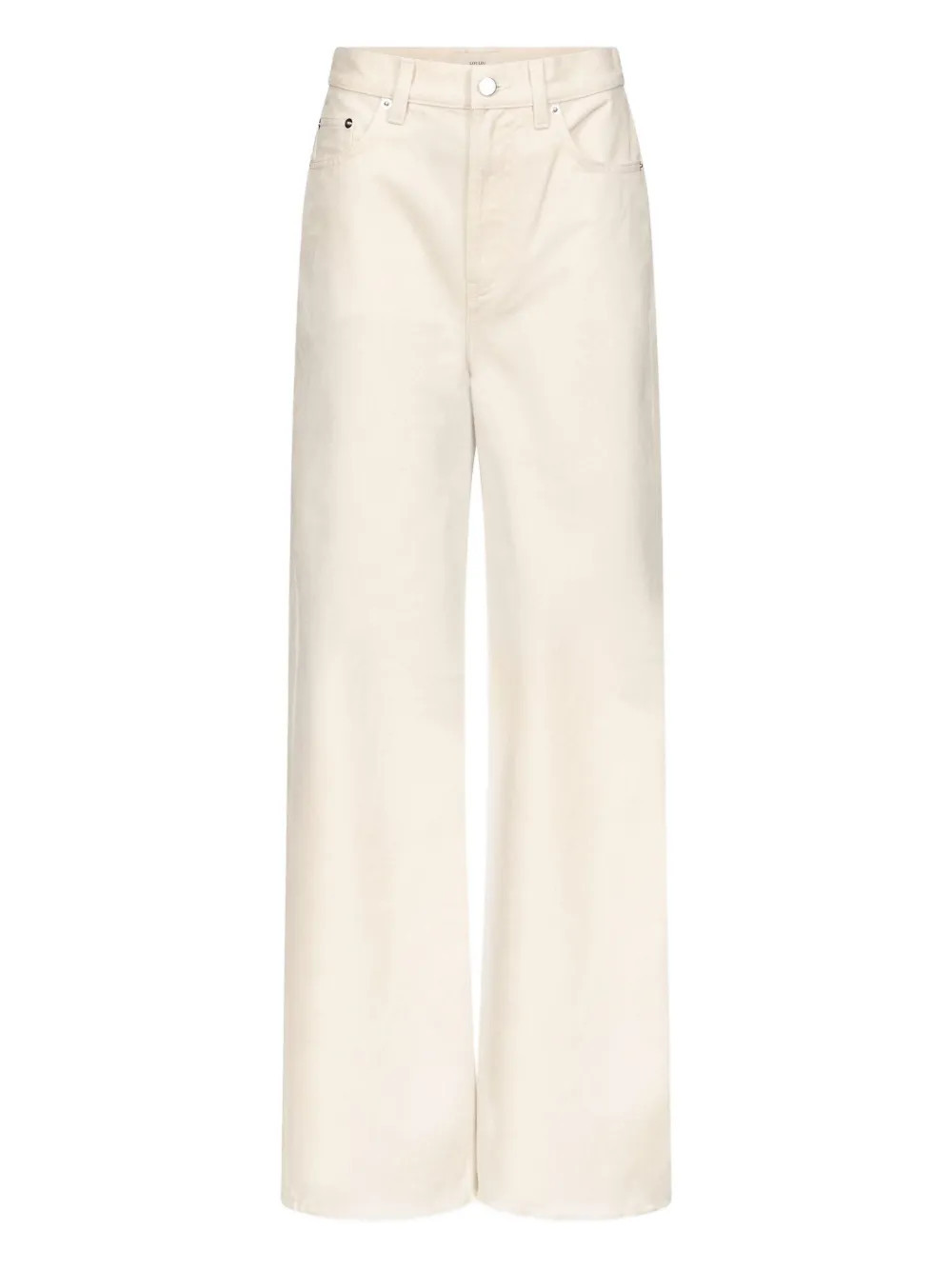 LouLou de Saison Asmar logo-patch jeans - White | Farfetch Global