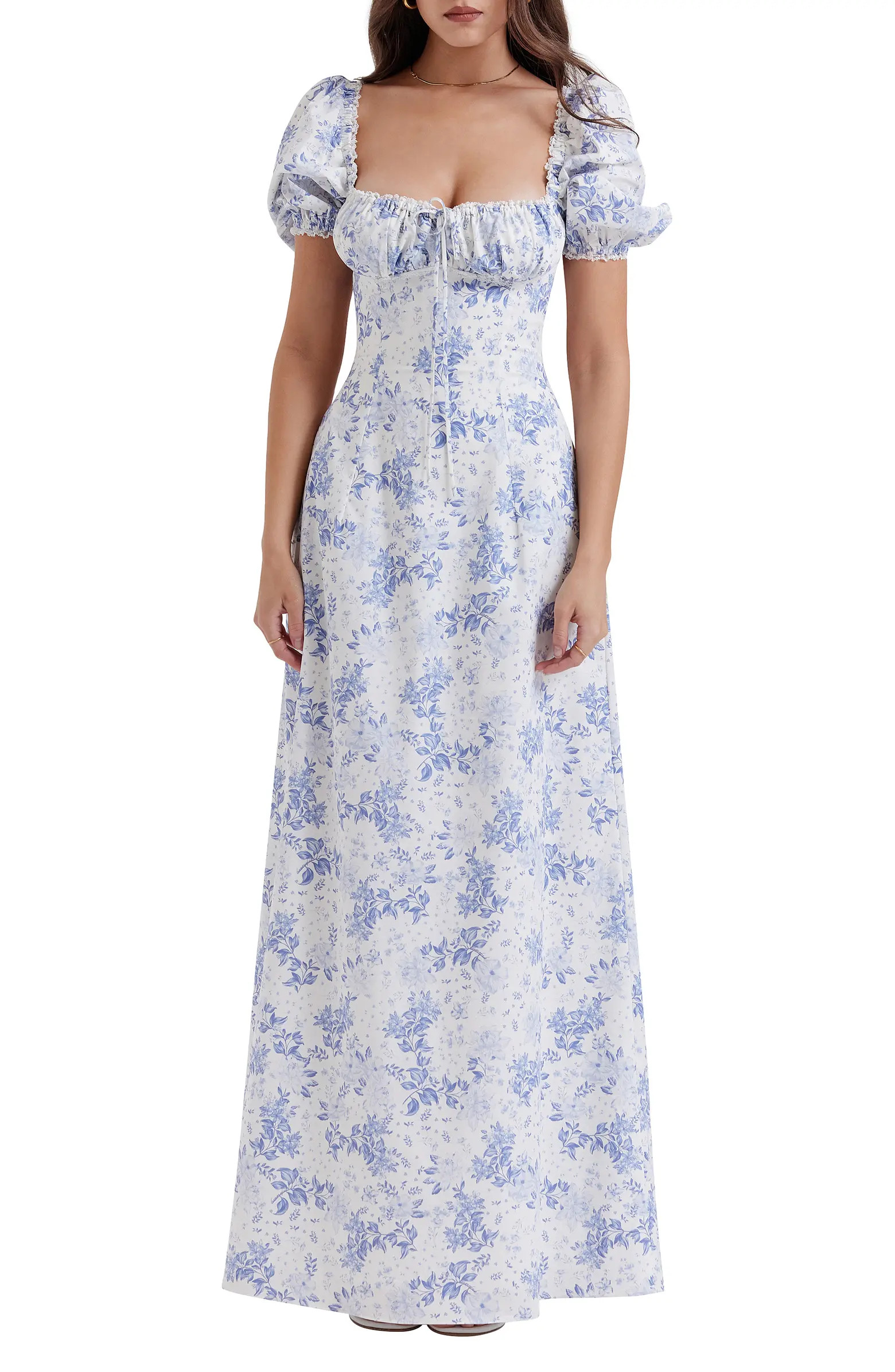 Felizia Floral Puff Sleeve Maxi Dress | Nordstrom