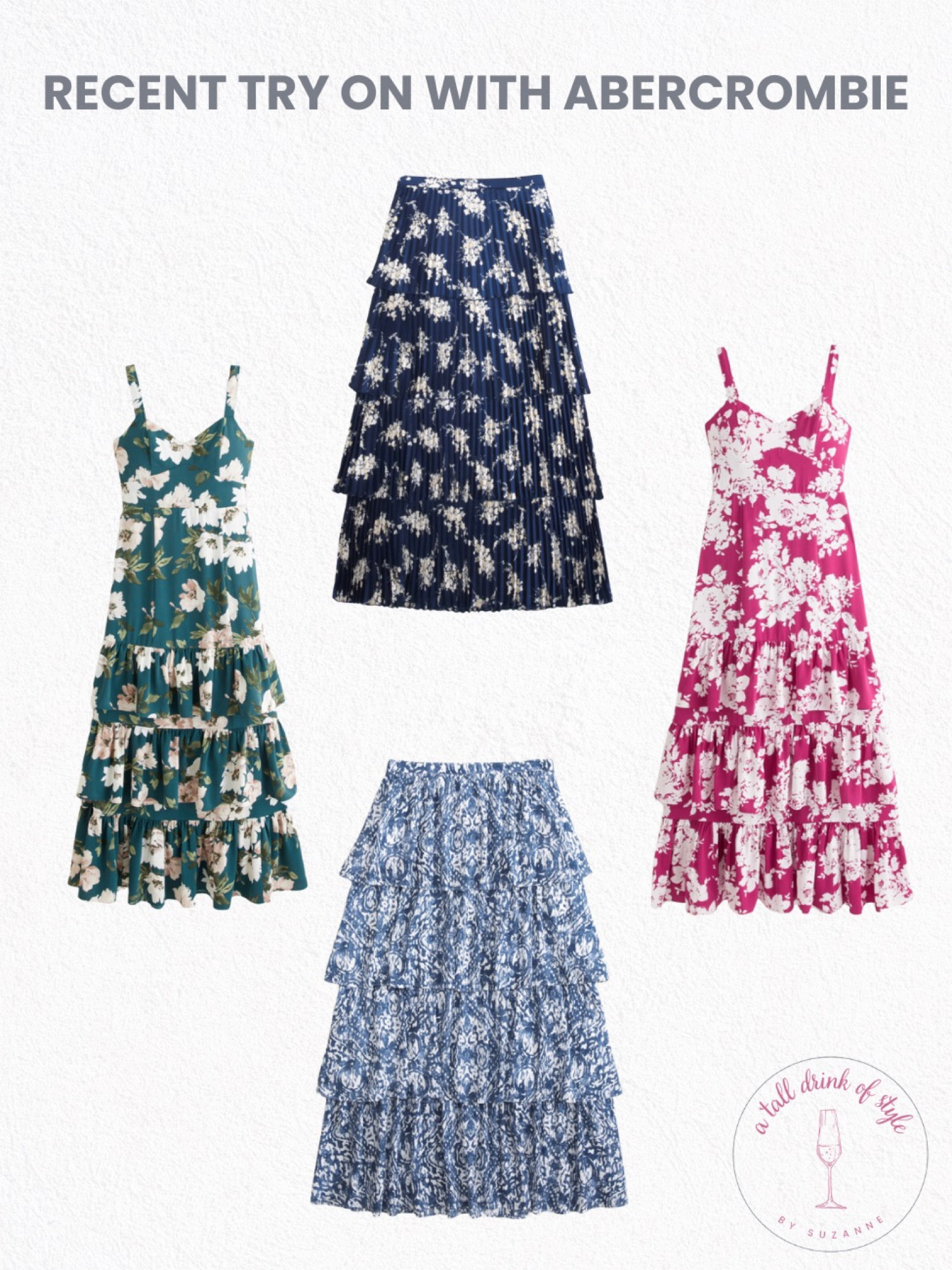 Recent try in with Abercrombie
Tiered maxi skirt, floral maxi skirt, floral tiered dress

spring dress, spring outfit, spring fashion, spring outfit ideas, spring outfits, cute spring outfits, spring outfit, spring fashion, fashion for women over 50, tall fashion, smart casual, work outfit, workwear, timeless classic outfits, timeless classic style, classic fashion, jeans, date night outfit, dress, spring outfit

#LTKfindsunder100 #LTKworkwear #LTKover40