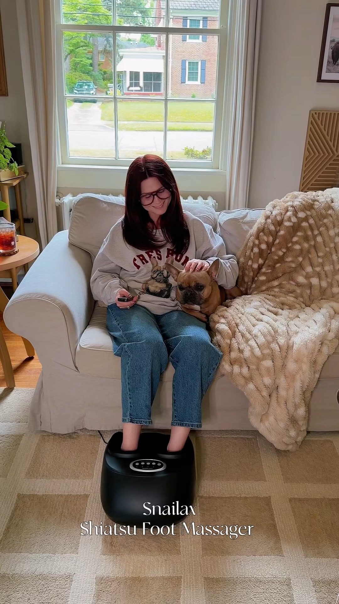 Elevating my at-home relaxation routine with the @snailax.us Shiatsu Foot Massager. Between the deep kneading, soothing heat, and customizable compression settings, it is the perfect way to unwind after a long day in the medical field.
My living room has officially been upgraded to a full-service spa.
If you are looking to elevate your self-care game, this is your sign to treat your feet to some much-needed TLC.

#LTKselfcare #LTKOver40 #LTKHome