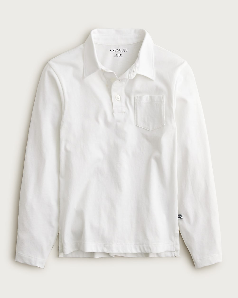 Kids' garment-dyed long-sleeve polo shirt in broken-in-jersey | J. Crew US