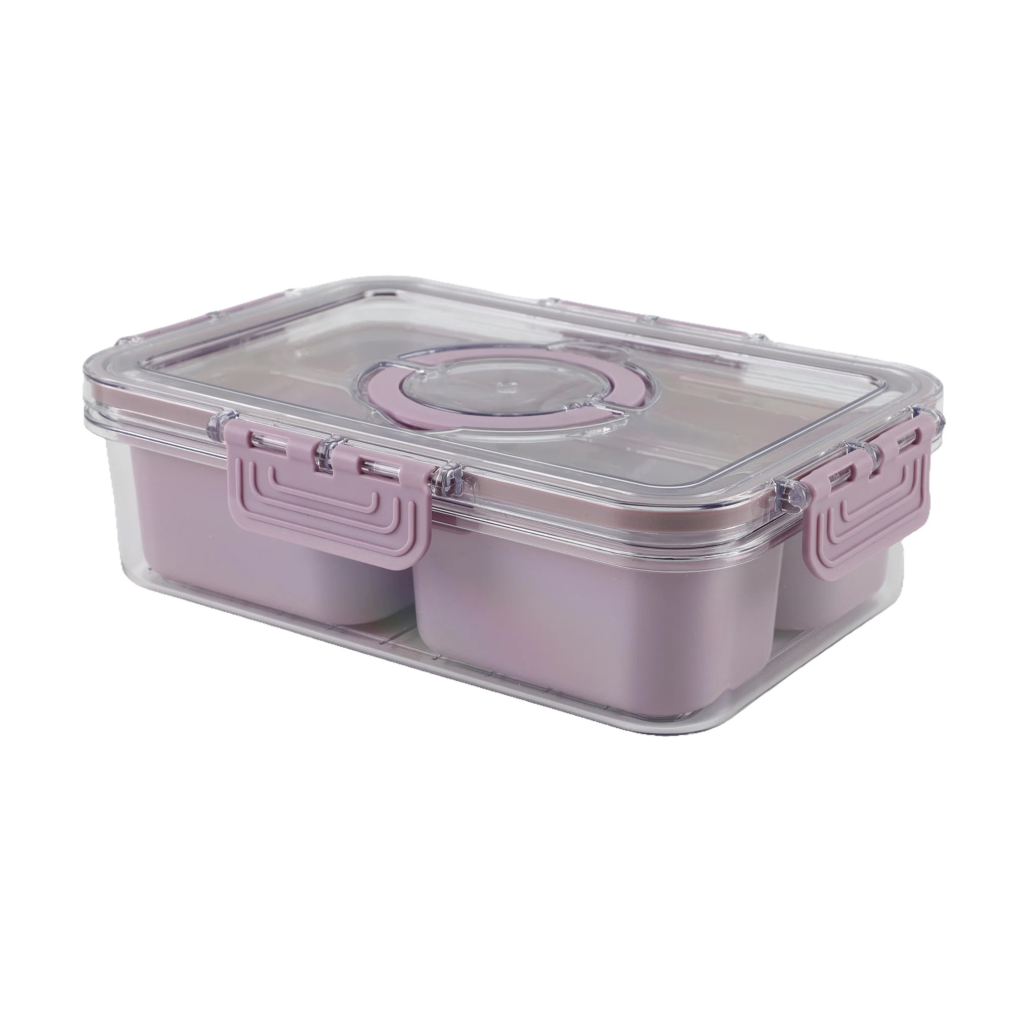 Cook with Color 4-Compartment Mini Snack Box Food Storage Carrier and Container, Charcuterie Cont... | Walmart (US)