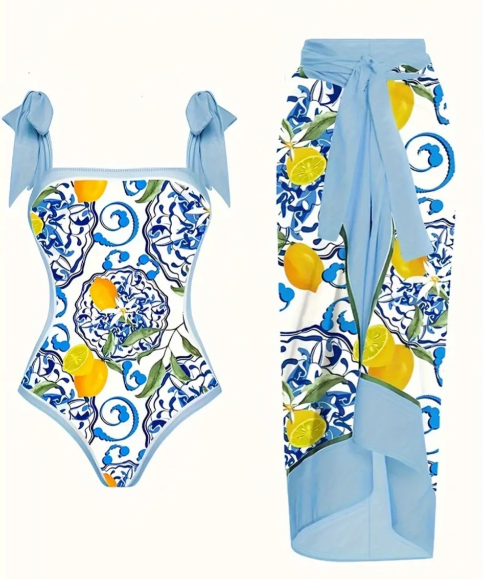 Positano lemon themed swim suit and sarong 🍋

#LTKParties #LTKPlusSize #LTKSwim