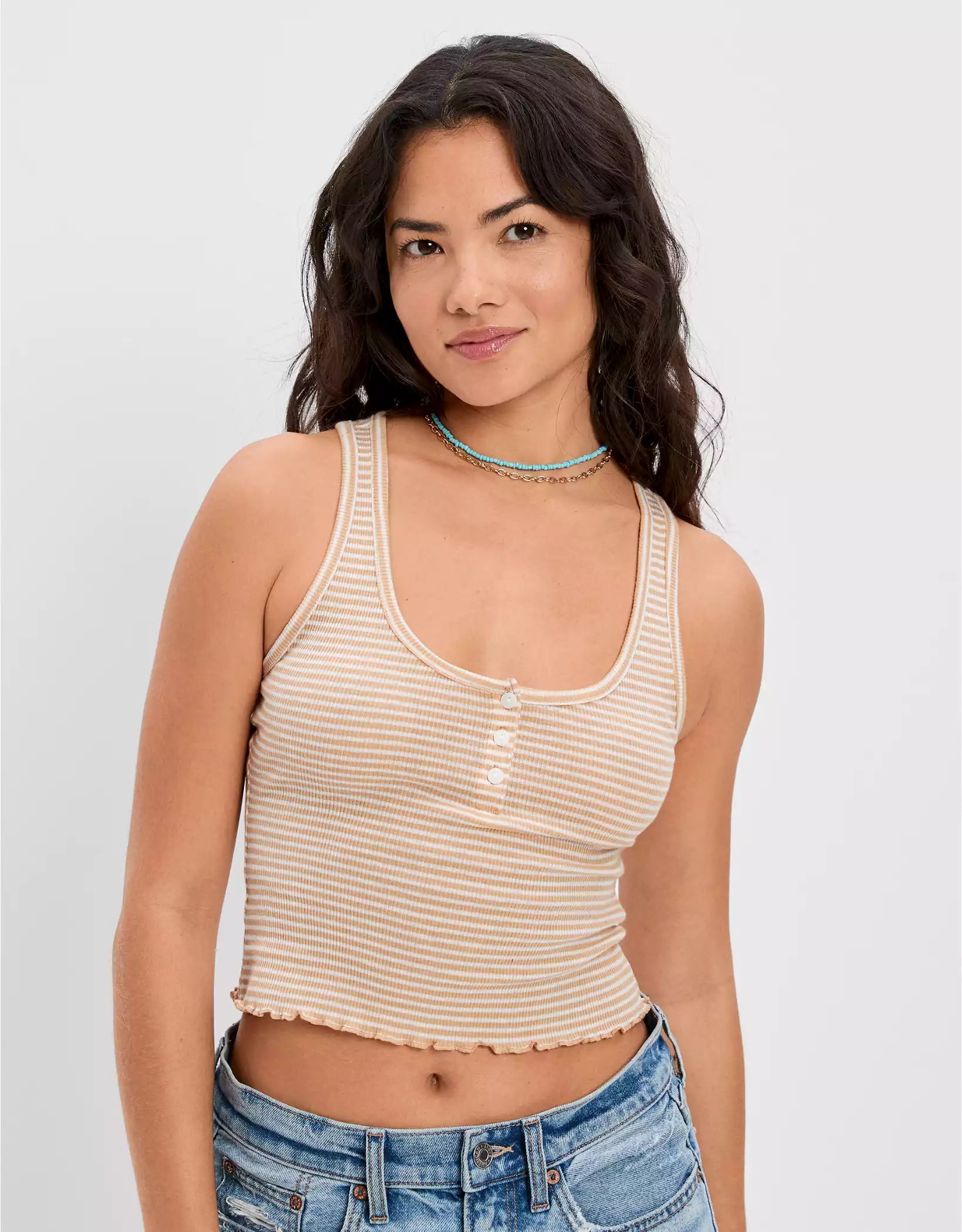 AE Henley True Tank | American Eagle Outfitters (US & CA)