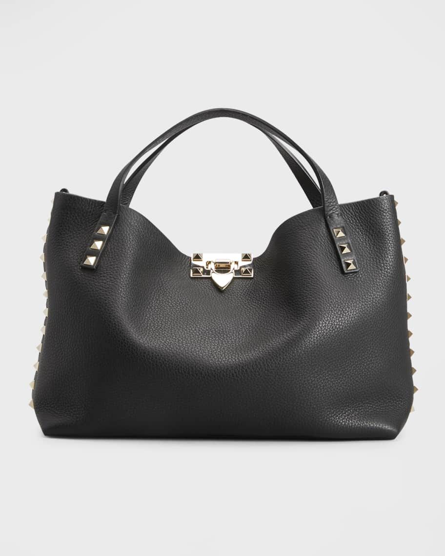 Valentino Garavani Rockstud Calfskin Small Tote Bag | Neiman Marcus