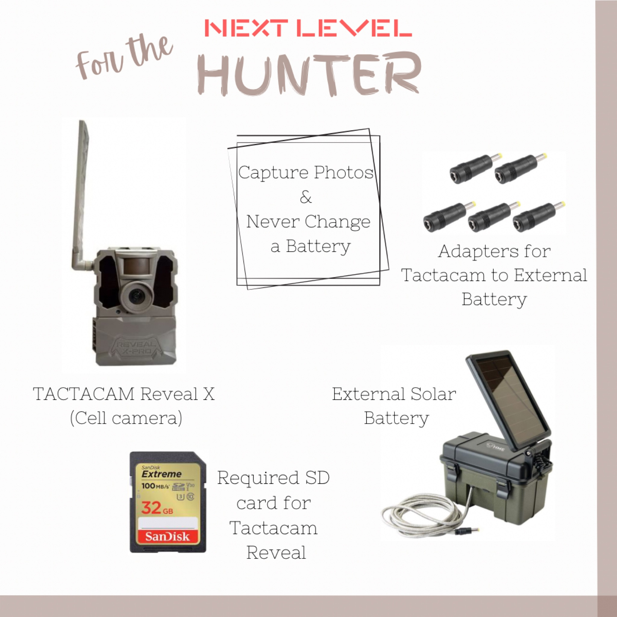 For the next level hunter that doesn’t want to constantly disrupt the deer habitat by checking his game camera. This setup is sure to change your hunting game 😎 IMPORTANT NOTE: This kind of SD card is required for all Tactacam Reveal Game Cameras🦌 #husband #hunter #deerhunting #men #outdoors

#LTKSeasonal #LTKGiftGuide #LTKmens
